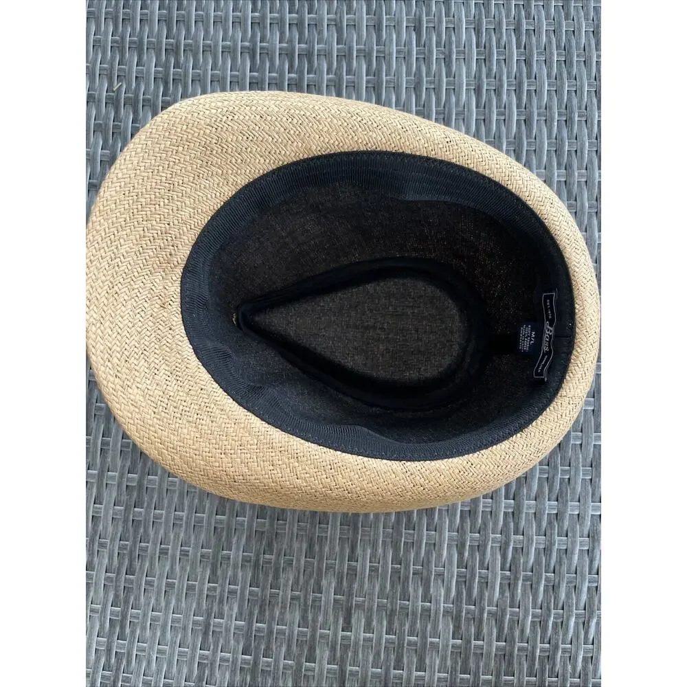 NWOT G.H. BASS & CO UNISEX PAPER FEDORA HAT SIZE M/L